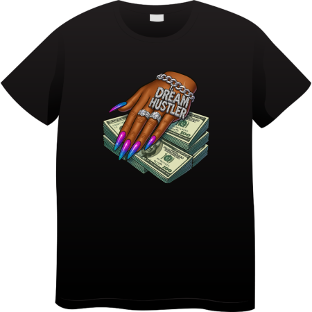 Tricouri Personalizate - Tricou Barbati Made By Money Hustle Society, negru