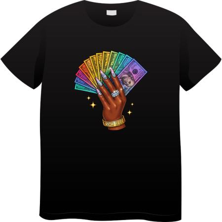 Tricouri Personalizate - Tricou Barbati Made By Money Hustle Society, negru