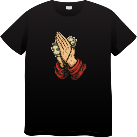 Tricouri Personalizate - Tricou Barbati Made By Money Hustle Society, negru
