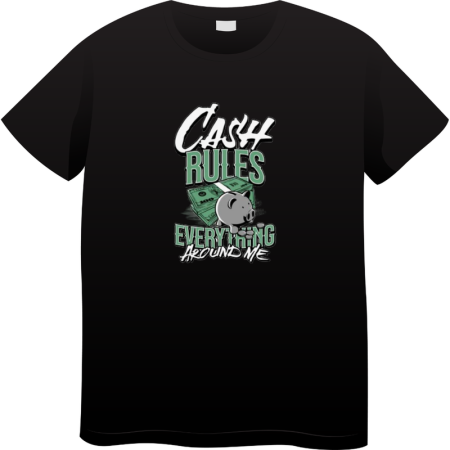 Tricouri Personalizate - Tricou Barbati Made By Money Hustle Society, negru