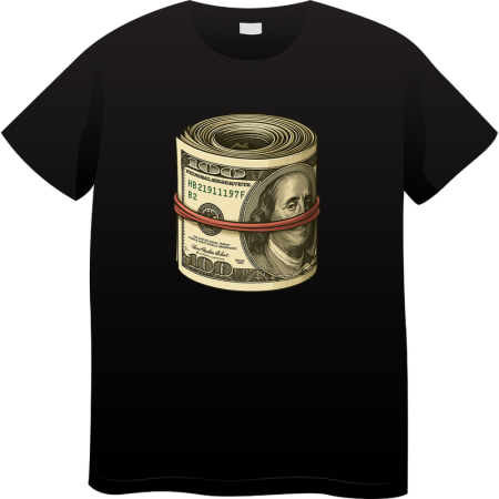 Tricouri Personalizate - Tricou Barbati Made By Money Hustle Society, negru