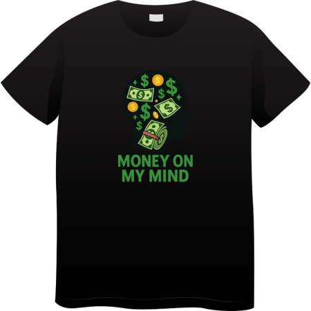 Tricouri Personalizate - Tricou Barbati Made By Money Hustle Society, negru