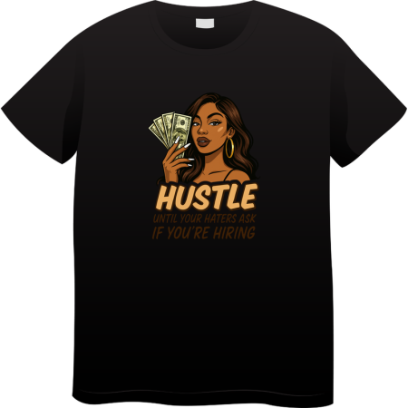 Tricouri Personalizate - Tricou Barbati Made By Money Hustle Society, negru