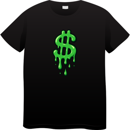 Tricouri Personalizate - Tricou Barbati Made By Money Hustle Society, negru