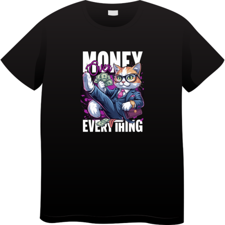 Tricouri Personalizate - Tricou Barbati Made By Money Hustle Society, negru