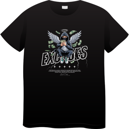 Tricouri Personalizate - Tricou Barbati Made By Money Hustle Society, negru