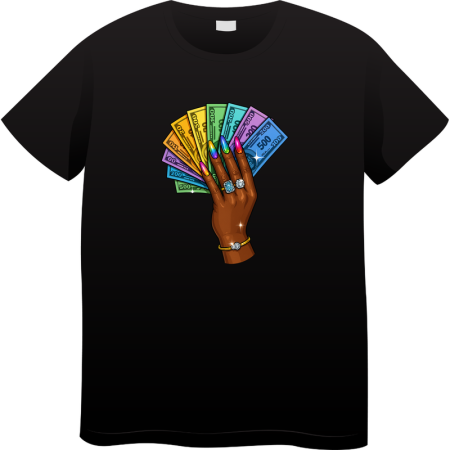 Tricouri Personalizate - Tricou Barbati Made By Money Hustle Society, negru