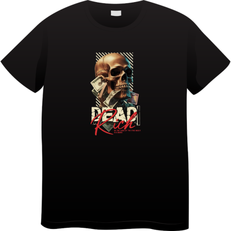 Tricouri Personalizate - Tricou Barbati Made By Money Hustle Society, negru