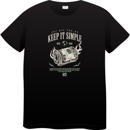 Tricouri Personalizate - Tricou Barbati Made By Money Hustle Society, negru