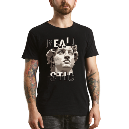 Tricouri Personalizate - Tricou Barbati, mesaj de forta si demnitate, negru