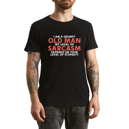 Tricouri Personalizate - Tricou Barbati, mesaj haios si atitudine, negru