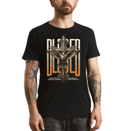 Tricouri Personalizate - Tricou Barbati, mesaj inspirational, negru
