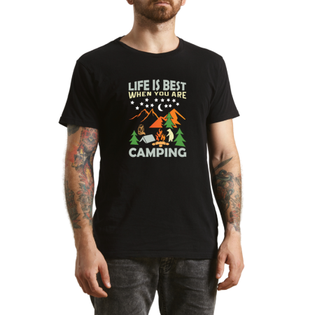 Tricouri Personalizate - Tricou Barbati Off the Map, mesaj aventuros, negru