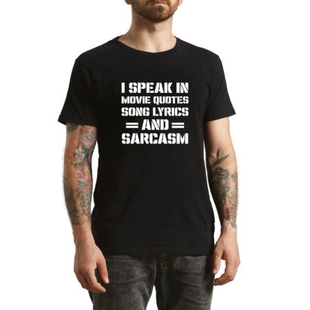 Tricouri Personalizate - Tricou Barbati, stil casual cu mesaj ironic, negru
