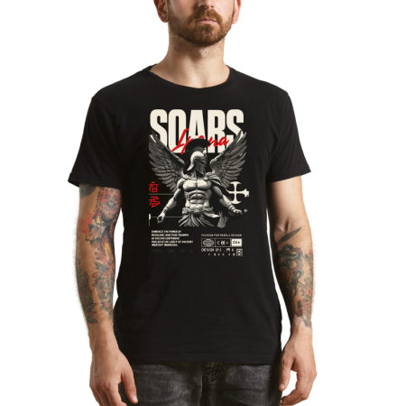 Tricouri Personalizate - Tricou Barbati, stil gladiator, negru