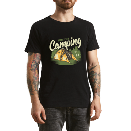 Tricouri Personalizate - Tricou Barbati Travel Addict, design stilizat, negru