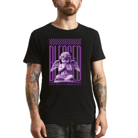 Tricouri Personalizate - Tricou Barbati, vibe eroic si masculin, negru