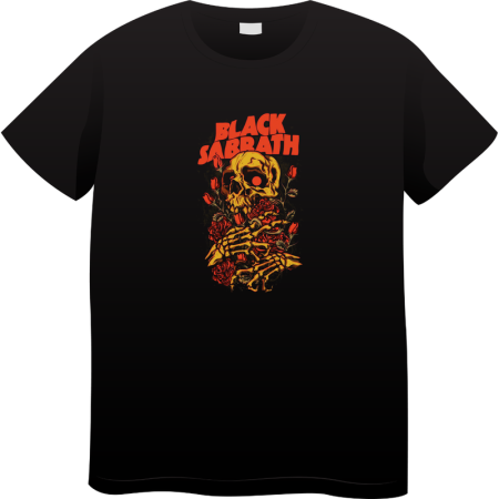 Tricouri Personalizate - Tricou Barbati Vintage Rock Music, Iconic Rock Collection, negru