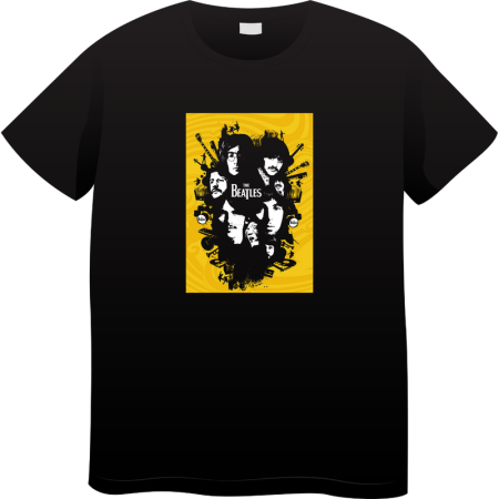 Tricouri Personalizate - Tricou Barbati Vintage Rock Music, Iconic Rock Collection, negru