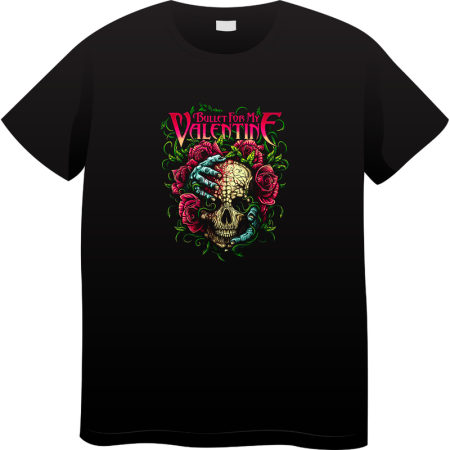 Tricouri Personalizate - Tricou Barbati Vintage Rock Music, Iconic Rock Collection, negru