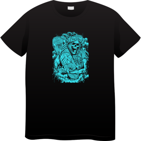 Tricouri Personalizate - Tricou Barbati Vintage Rock Music, Iconic Rock Collection, negru
