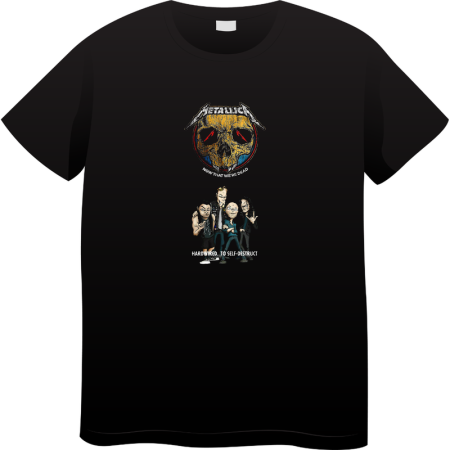 Tricouri Personalizate - Tricou Barbati Vintage Rock Music, Iconic Rock Collection, negru