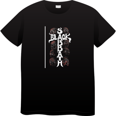 Tricouri Personalizate - Tricou Barbati Vintage Rock Music, Iconic Rock Collection, negru