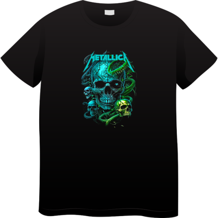 Tricouri Personalizate - Tricou Barbati Vintage Rock Music, Iconic Rock Collection, negru