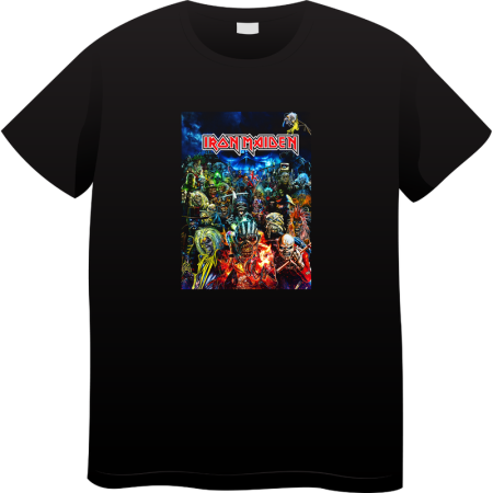 Tricouri Personalizate - Tricou Barbati Vintage Rock Music, Iconic Rock Collection, negru