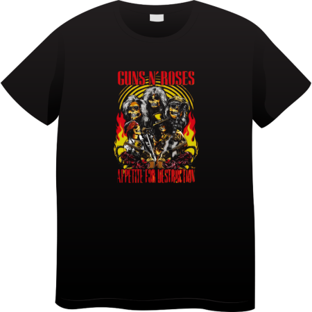 Tricouri Personalizate - Tricou Barbati Vintage Rock Music, Iconic Rock Collection, negru