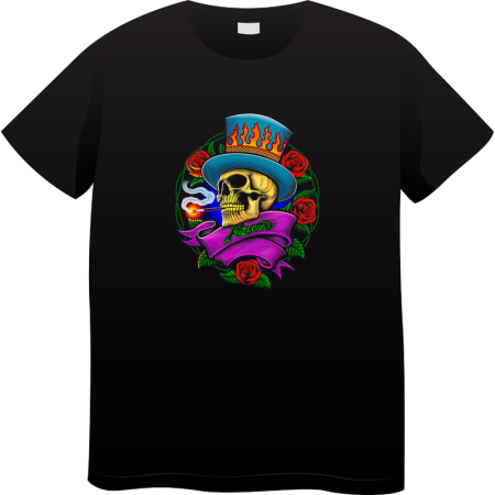 Tricouri Personalizate - Tricou Barbati Vintage Rock Music, Iconic Rock Collection, negru