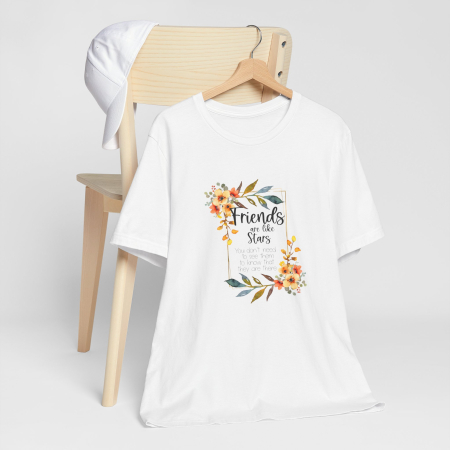 Tricou bumbac, Friends, pentru cea mai buna prietena, alb [1]