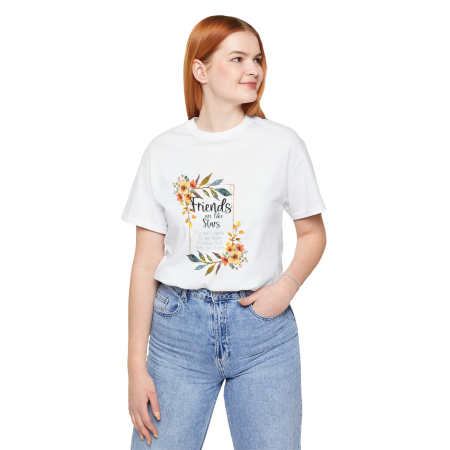Tricouri Personalizate - Tricou bumbac, Friends, pentru cea mai buna prietena, alb