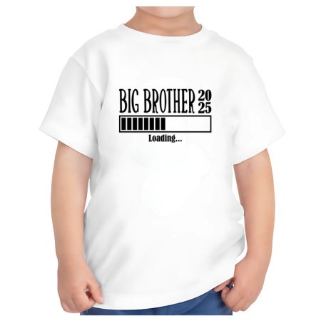 Tricouri Copii - Tricou cadou alb big brother pentru fratele mai mare 1-2 ani