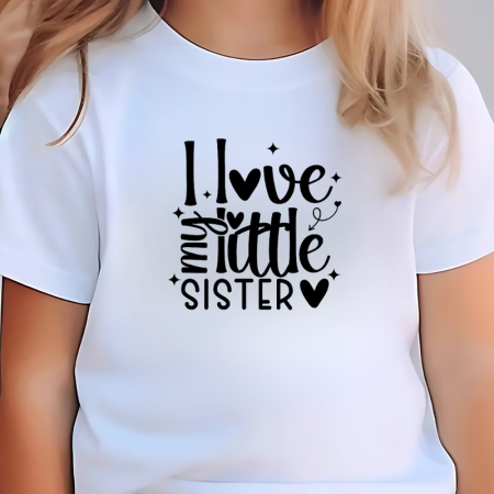 Tricouri Copii - Tricou cadou alb big sister cea mai buna sora varsta 1-2 ani