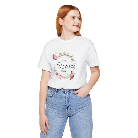 Tricouri Personalizate - Tricou Cea mai buna Sora, pentru familie, alb