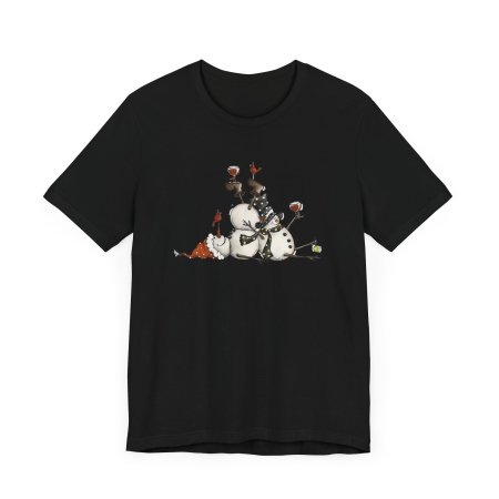 Tricouri Personalizate - Tricou Christmas Party 2, personalizat, negru, cu maneca scurta, tematica Craciun