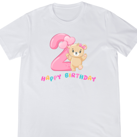 Tricouri Copii - Tricou Copii, 2 ani, aniversare, La multi ani, mesaj amuzant, desen multicolor