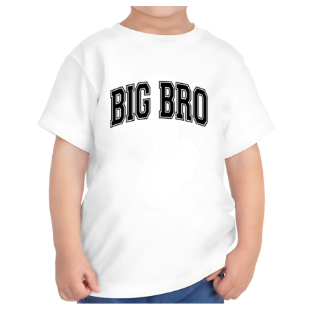 Tricouri Copii - Tricou copii alb big brother mesaj funny fratele mai mare 1-2 ani