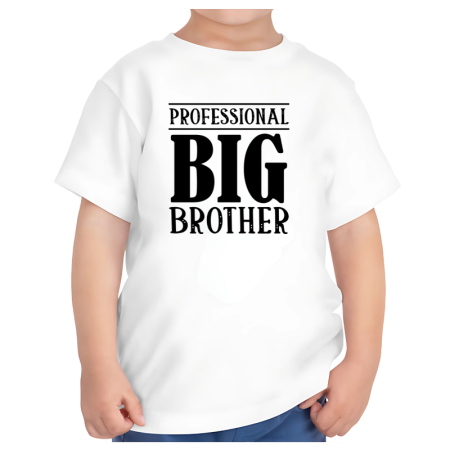 Tricouri Copii - Tricou copii alb big brother model fratele mai mare varsta 1-2 ani