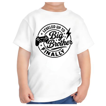 Tricouri Copii - Tricou copii alb big brother pentru fratele mai mare 1-2 ani