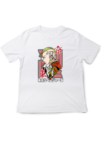 Tricouri Copii - Tricou Copii Anime Japanese Art, alb, bumbac, 9-10 ani