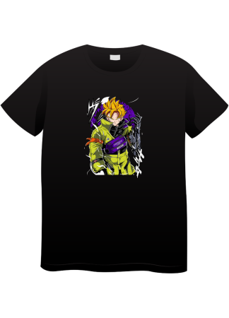 Tricouri Copii - Tricou Copii Anime Japanese Art, negru, bumbac, 7-8 ani