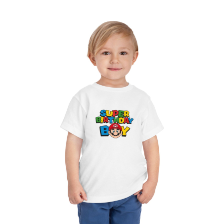 Tricouri Copii - Tricou copii, aniversar, Super Mario, pentru baieti, 2 ani