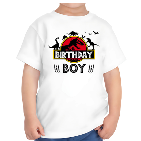 Tricouri Copii - Tricou copii, aniversar, tematica Dinozauri, 3 ani