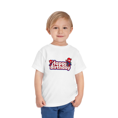 Tricouri Copii - Tricou copii, aniversar, tematica Happy Birthday, SPIDERMAN Marvel (Mini) Hero, pentru baieti, 2 ani