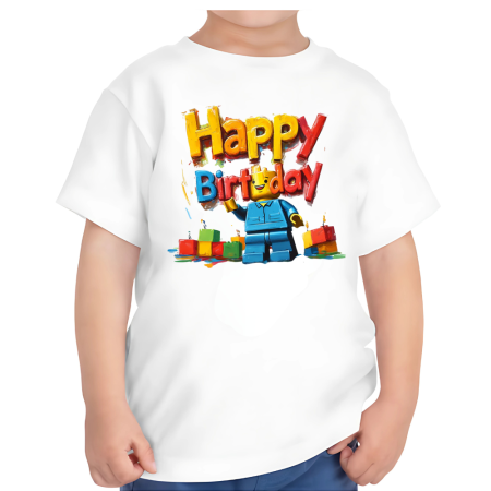 Tricouri Copii - Tricou copii, aniversar, tematica LEGO, 3 ani