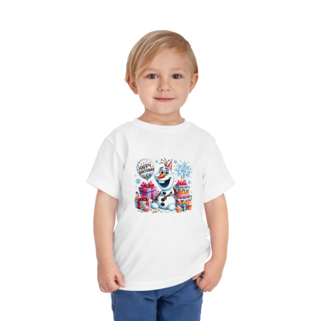 Tricouri Copii - Tricou copii, aniversar, tematica Olaf (Frozen) pentru baieti, 2 ani