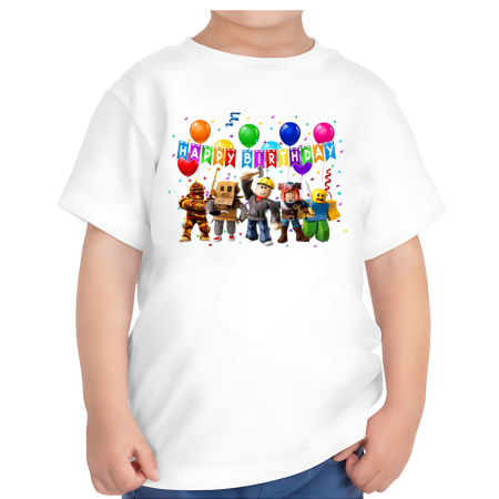 Tricouri Copii - Tricou copii, aniversar, tematica ROBLOX, pentru baieti, 2 ani