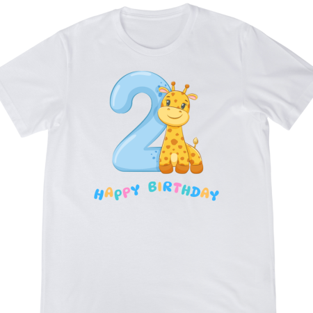 Tricouri Copii - Tricou Copii, aniversare 2 ani, mesaj amuzant, La multi ani, desen multicolor
